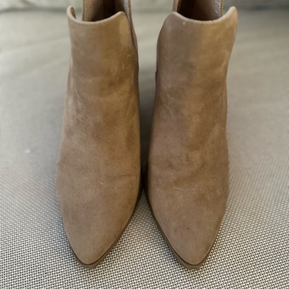BOGO: Torrid Tan Suede Ankle Booties